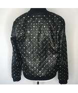 New Woman Black Full Multi Gold Silver Star Studded Biker Quilted Leathe... - $4,969.12 MXN