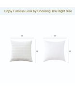 Volcanics Pack of 2 Pure White Decorative Throw Pillow Covers 18x18 Inch... - £15.97 GBP