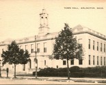 Vtg Postcard - Arlington Massachusetts MA Town Hall - UNP - $4.22