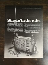 Vintage 1971 Sony All-Weather Radio Full Page Original Ad 823 - £5.53 GBP