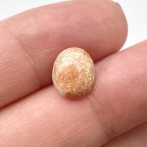 Flashy Natural India Sunstone Oval 11x9x3 mm Cabochon Gemstone for Jewelry - £26.65 GBP