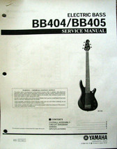 Yamaha BB404 BB405 4 & 5 String Bass Guitar Service Manual, Parts List Booklet - $11.87