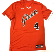 under armour Giants baseball jersey mens small orange shirt short sleeve... - $8.79