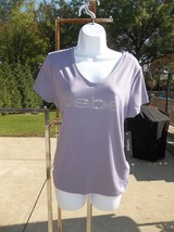 Nwt Bebe Sport Purple Logo Tee L - $15.99