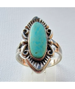 BELL TRADING POST NAVAJO NATURAL TURQUOISE 925 STERLING SILVER RING SIZE... - $1,425.81 MXN