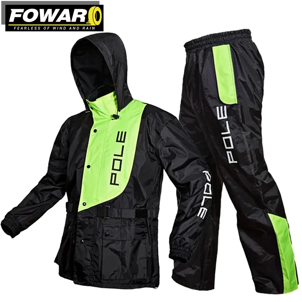 Motorcycle Raincoat Suit Men Outdoor Waterproof Rainwear Shoes Cover Ultra Thin - £63.34 GBP