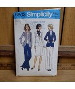 Vintage 1974 Simplicity 6803 Pattern Misses Unlined Suit &amp; Pants sz 18 /... - $484.16 MXN