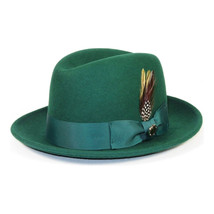 Men Bruno Capelo Hat Australian Wool Crushable Center Dent CHICAGO CH305 Emerald image 3