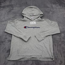 Champion Sweater Mens M Gray Front Pockets Long Sleeve Pullover Hoodie - £23.35 GBP