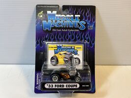 1933 Ford Coupe Muscle Machine Diecast Model Car 1/64 Scale, By Funline - $11.88