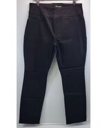 L) Lee Woman Slim Fit Leg Mid Rise Sculpting Black Stretch Jeans 14 Short - $20.90 CAD