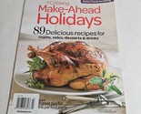 Make-Ahead Holidays 2010 No. 44 Magazine 89 Delicious Recipes - $13.98