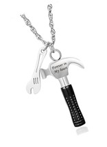 Hammer Cremation Jewelry for Ashes Urn Necklace Ashes - £40.49 GBP