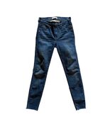 Madewell 9" High Rise Skinny Jeans Womens Size 27 Medium Wash Raw Hem - $24.60