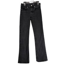 Zara Black Denim Bootcut Jeans Women&#39;s 2 Mid-Rise 24x28&quot; Stretch Streetw... - €17,26 EUR
