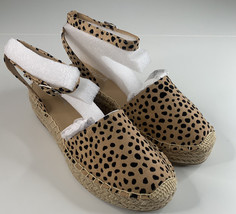 Soda fiestas cheetah women’s size 6 NIB slingback espadrilles sandals - £17.69 GBP