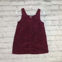 Old Navy Dress Baby 18-24M Red Front Pockets Sleeveless Corduroy A Line - £12.75 GBP