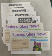 The Score Magazine, Stained Glass News Lot x7 2004-2006 Spectrum Glass Co - £13.74 GBP