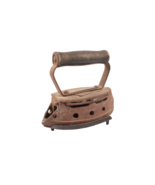Antique Cast Iron Sad Iron with Trivet Plate Primitive Door Stop - $8.59