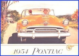 1954 Pontiac Orig Prestige Color Brochure Star Chief Silver Streak Chief... - $24.43