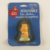 Care Bears Funshine Attachable Key Ring Zipper Vintage 1985 American Gre... - $38.26 CAD