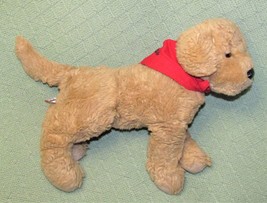 Douglas Plush Dog Cabelas Red Bandana Golden Retriver Puppy 14&quot; Long 12&quot; Tall - £10.62 GBP
