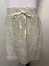 Lou &amp; Grey Off white and Black Lace Overlay Elastic Waist Skirt Size L, NWT - £11.94 GBP