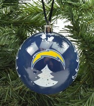 LA Los Angeles San Diego Chargers NFL 3&quot; Plastic Christmas Holiday Ornament - £10.40 GBP