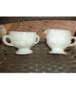 Westmoreland Milk Glass Cream &amp; Sugar - $373.69 MXN