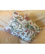 Ralph Lauren ANTIGUA - 16&quot; Throw Pillow Cover- FLORAL - Custom Made - £41.40 GBP