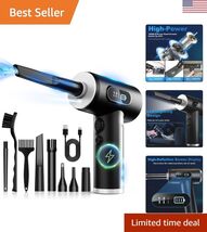 Compressed Air Duster-3 Gear Adjustable 100000RPM Electric Air Duster wi... - $49.89