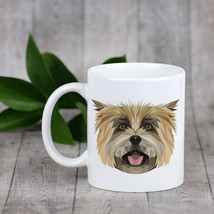 Enjoying a cup with my pup Cairn Terrier- a mug with a geometric dog - £9.79 GBP