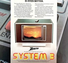Zenith System 3 Color Television 1979 Advertisement Vintage SL2561X TV D... - $554.45 MXN