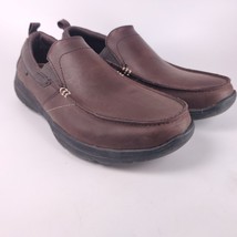 Skechers Men Relaxed Fit Harper Forde Leather Loafer 56298 Brown Shoe Size 10.5 - £15.78 GBP