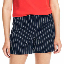 Nautica Women&#39;s Plus Size 18 Navy White Pin Stripe Shorts NWT - £14.41 GBP