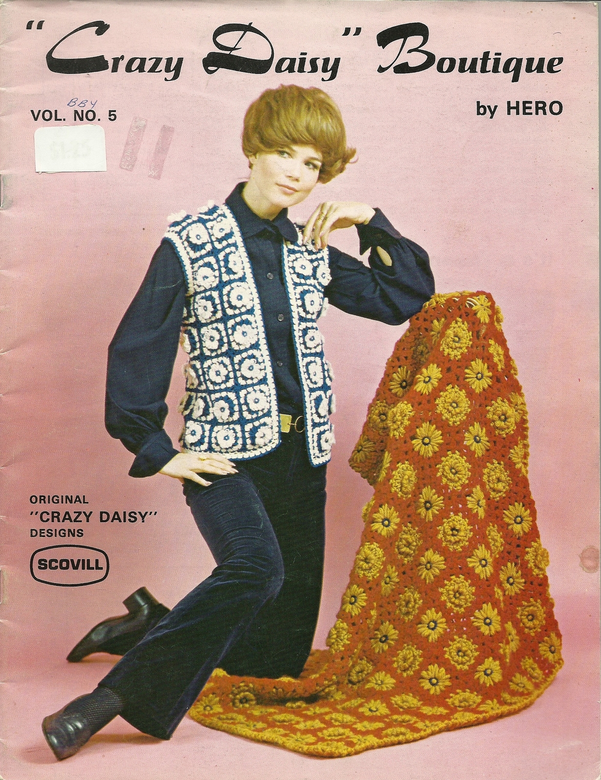 Crazy Daisy Boutique Winder Crochet Pattern Vol. 5 by Hero Vintage Circa 1970 - $6.99