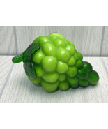 Vintage Green Glass Grapes Grape Cluster Glass Fruit MCM Mid-Century Modern - $15.14