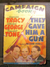 SPENCER TRACY: (THEY GAVE HIM A GUN) ORIG,1937 MOVIE PRESSBOOK - $99.00