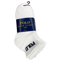 NWT 8-PAIRS PACK POLO RALPH LAUREN MSRP $30.99 MEN&#39;S WHITE NO SHOW SOCKS... - £18.79 GBP