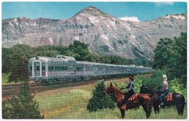 Postcard Train Burlington Route Denver Zephyr Chicago Denver Colorado Springs - £3.88 GBP