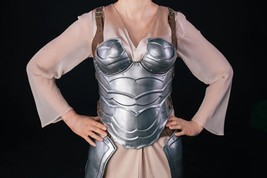 Medieval Steel Armor Corset with Skirt Female Chest &amp; Back Lady Warrior Armor - £143.22 GBP