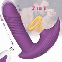Wearable Thrusting Vibrator Clit Sucking Dildo G-Spot Massager Sex Toy LGBT Frie - £56.72 GBP