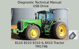 John Deere 8110 8210 8310 and 8410 Tractor Diagnostic Technical Manual TM1796 - £18.94 GBP