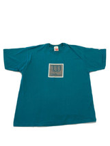 Vintage Wilson Short Sleeve T-Shirt Teal Mens Large Cotton Logo Sporty Athletic  - £13.69 GBP