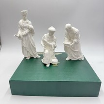 Lenox The Nativity White Bisque Porcelain 3 Wisemen Figurines 8” Box The Kings - $99.00