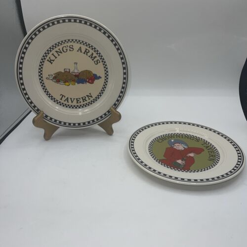 Homer Laughlin Williamsburg Chownings Tavern & King’s Arm Tavern Plates Vintage - $31.68