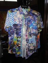 Robert Graham Lanley Short Sleeve Shirt Size Medium New with tags image 2