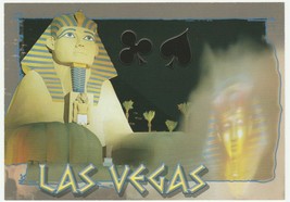 Postcard Las Vegas Nevada Sphinx by Night Luxor Casino Hotel Unused - £4.73 GBP