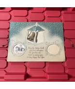 Two Family Homemade New Years Greeting Card Ring The Golden Bell Vintage... - $13.49