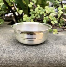 999 Silver Hindu Religious Katori Prasad Bowl Krishna puja 6.6 cm 19-20 gm - $63.95
